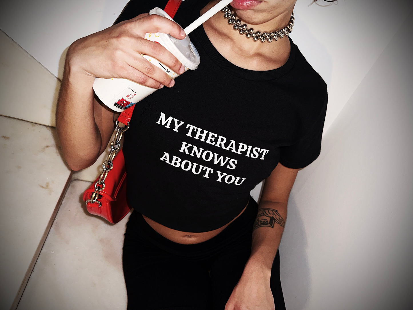 My Therapist Knows About You - Graphic Cotton Tee