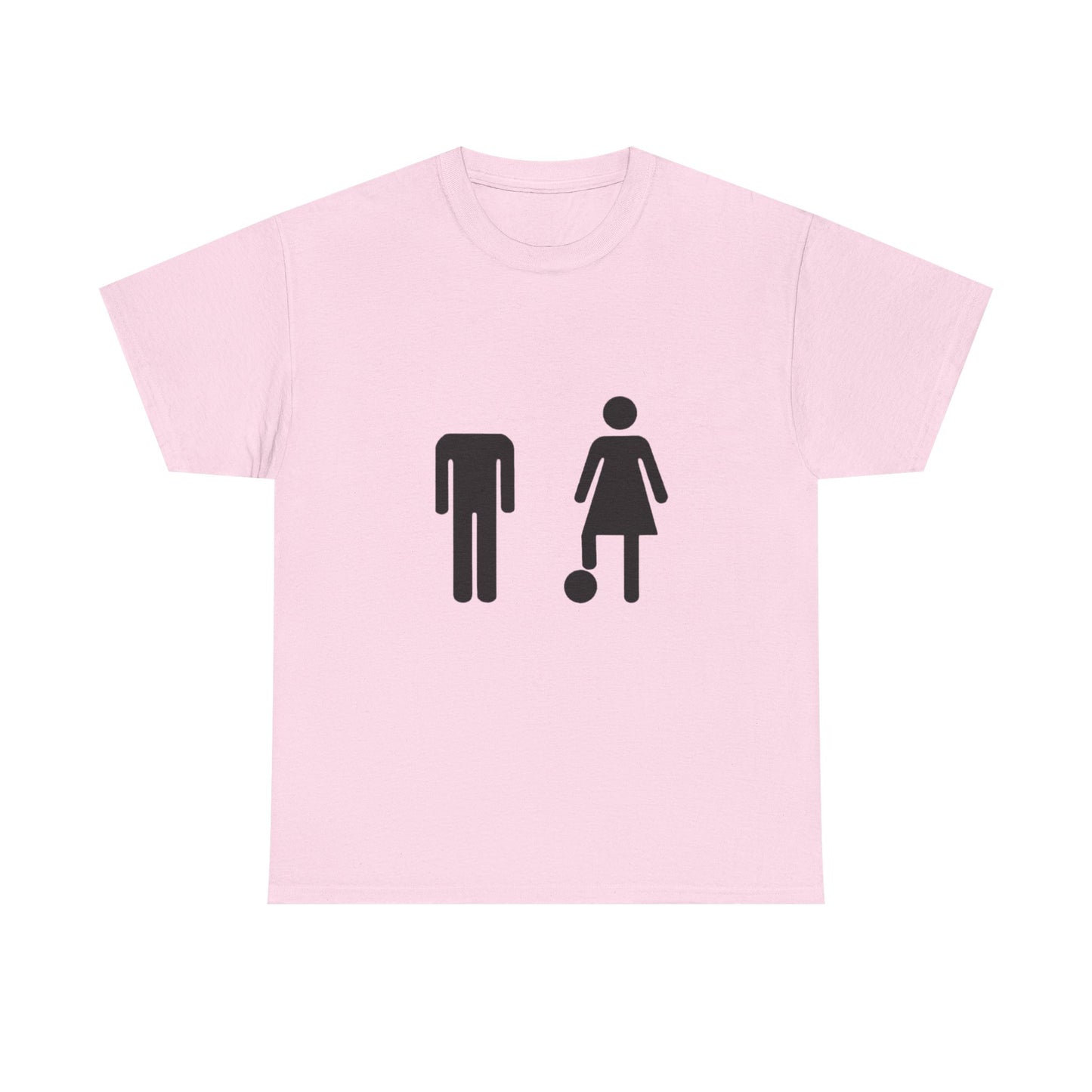 His Head, My Football - Graphic Unisex Heavy Cotton Tee