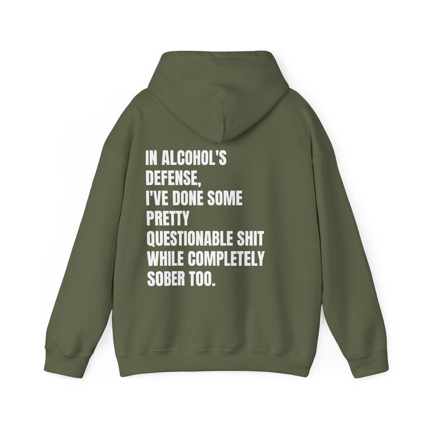 In Alcohol's Defense - Unisex Heavy Blend™ Hooded Sweatshirt