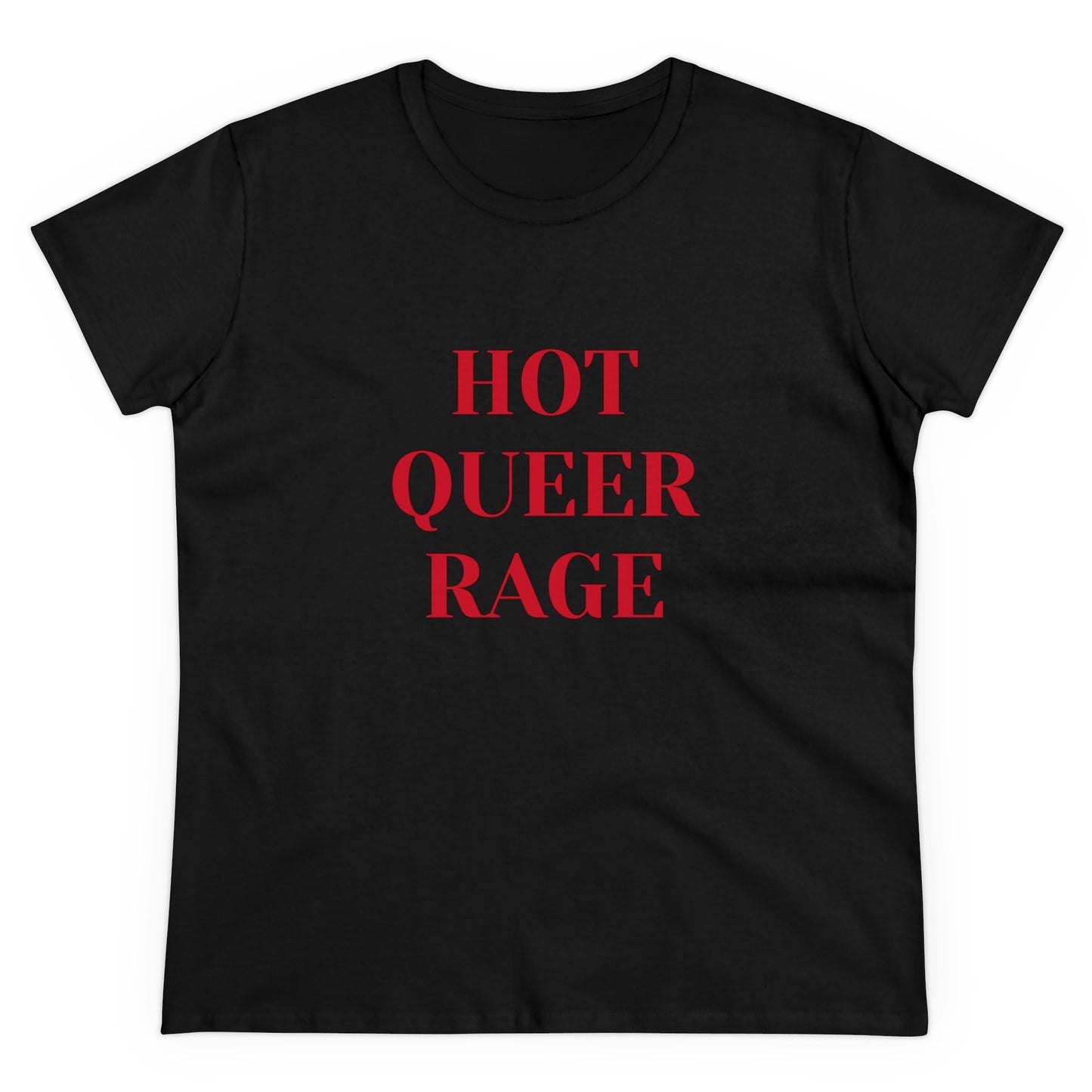 HOT QUEER RAGE Graphic Cotton Tee