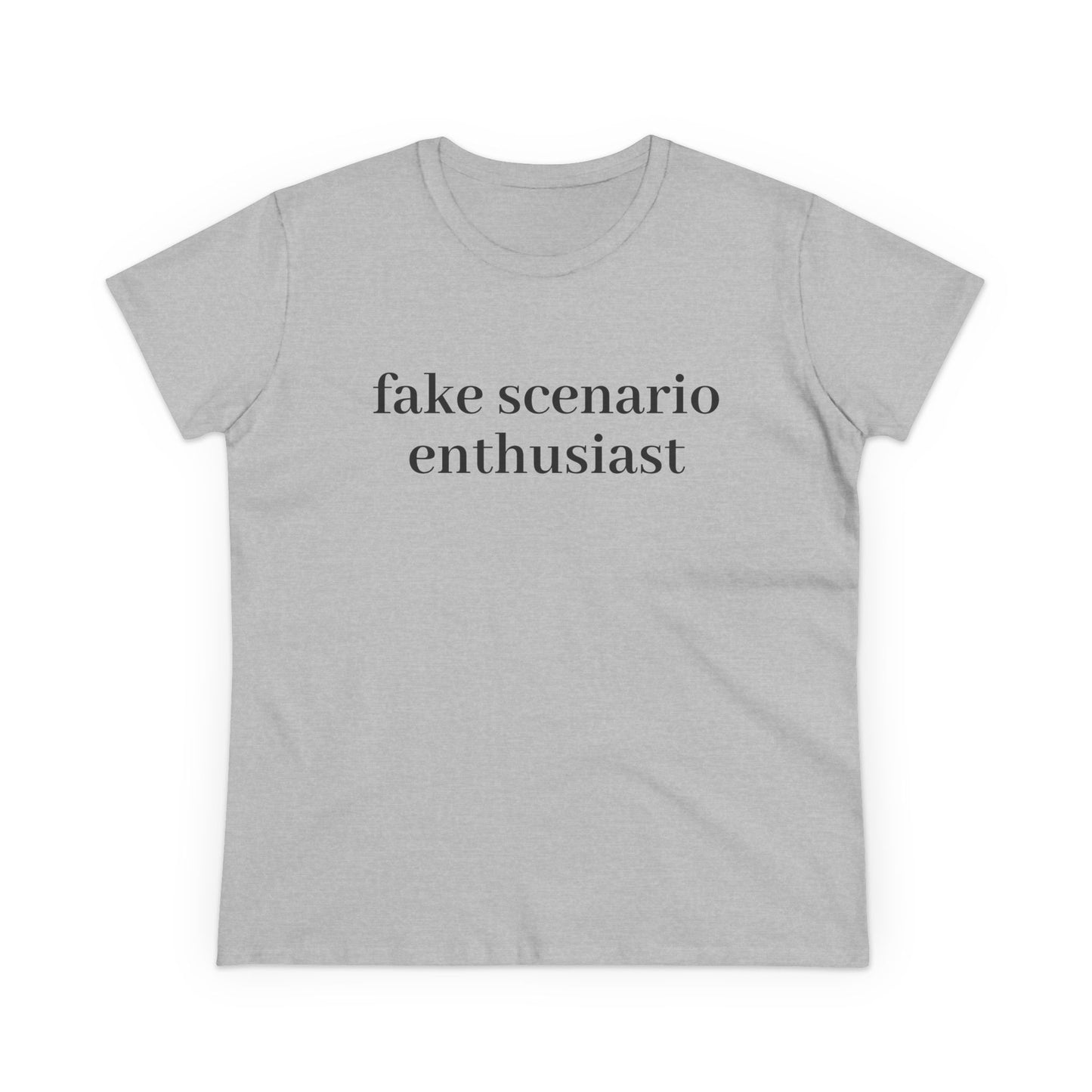Fake Scenario Enthusiast - Graphic Cotton T-Shirt