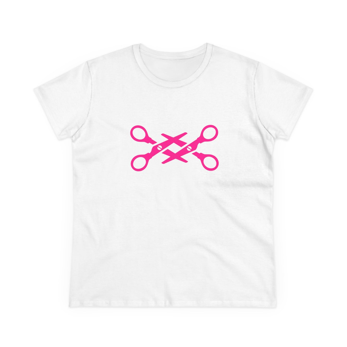 Scissors - Lesbian LGBTQ+ Pride Month Collection Semi-Tight Graphic Cotton T-Shirt