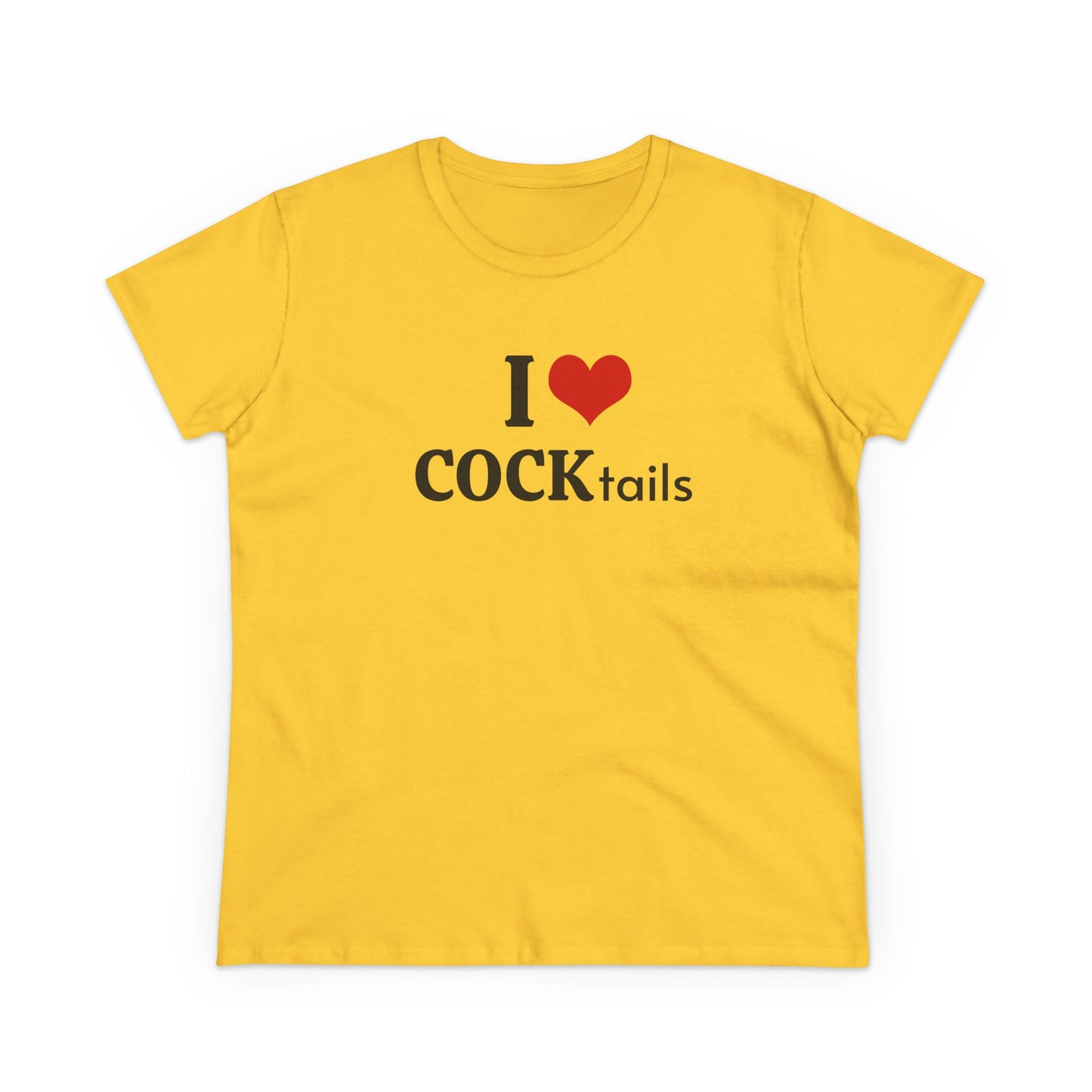 I Love COCKtails - Graphic Adult Humour Cotton Tee