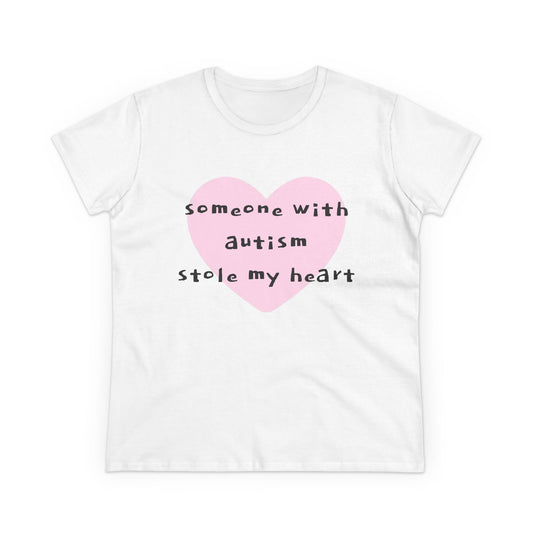Someone With Autism Stole My Heart Graphic Cotton Tee