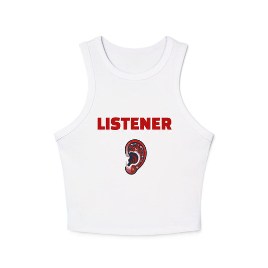 LISTENER - Graphic 2/3 Rib Racer Tank Top