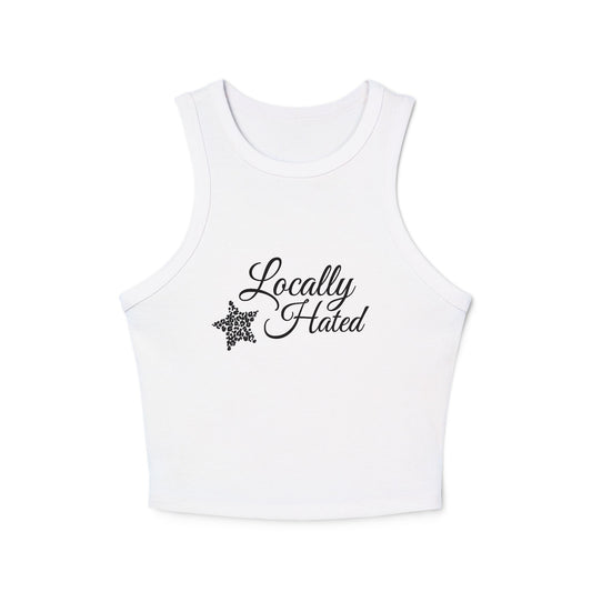 Locally Hated - Graphic Micro Rib Racer Tank Top