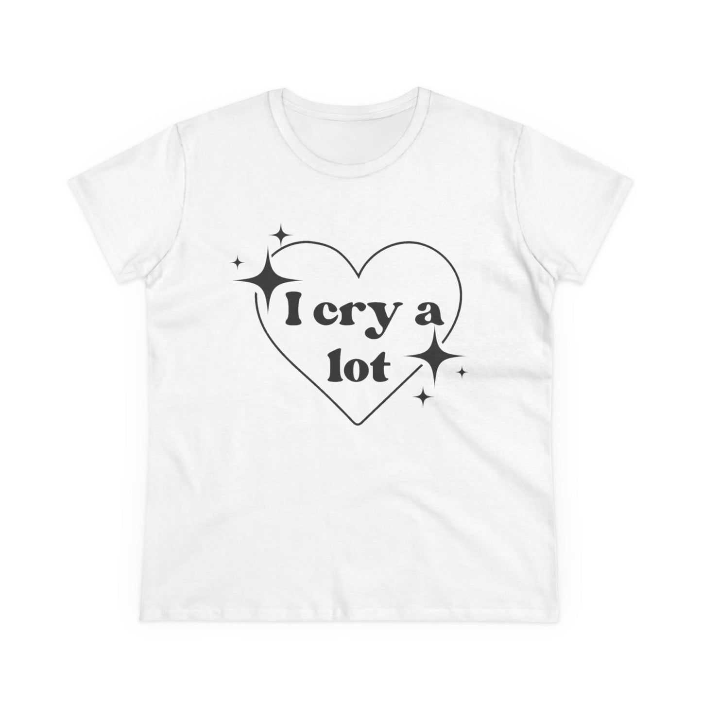 I Cry A Lot - Graphic CryBaby Cotton Tee