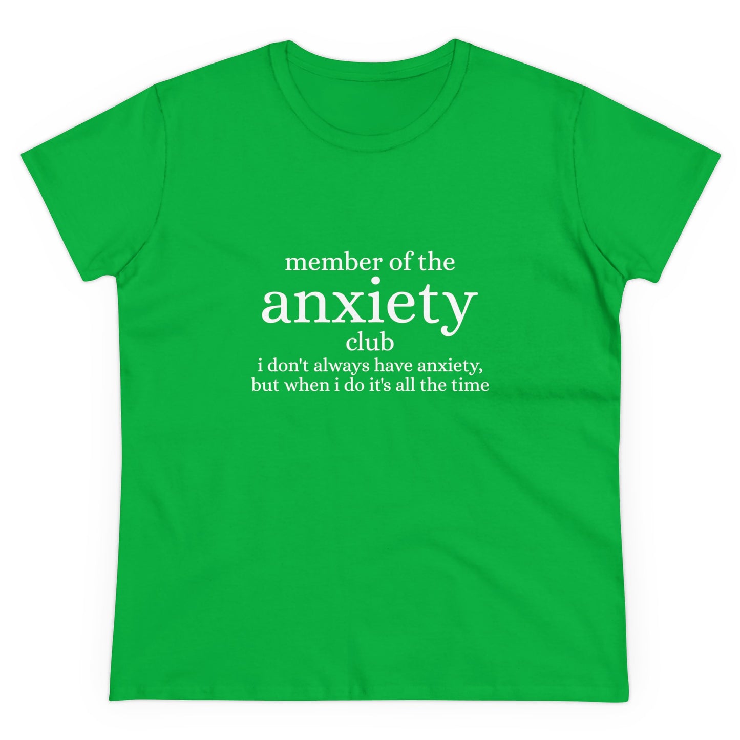 Member Of The Anxiety Club - Graphic Cotton Tee