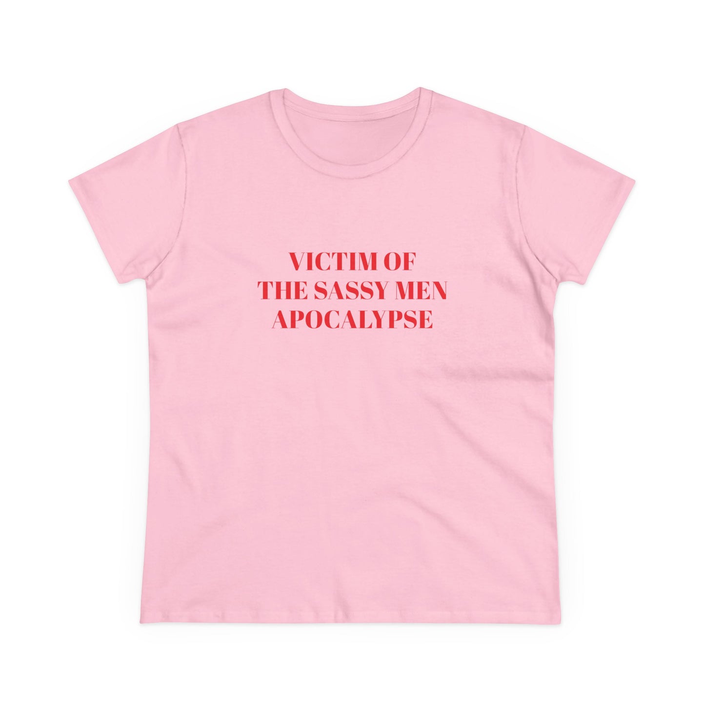 Victim Of The Sassy Men Apocalypse - Graphic Cotton Tee