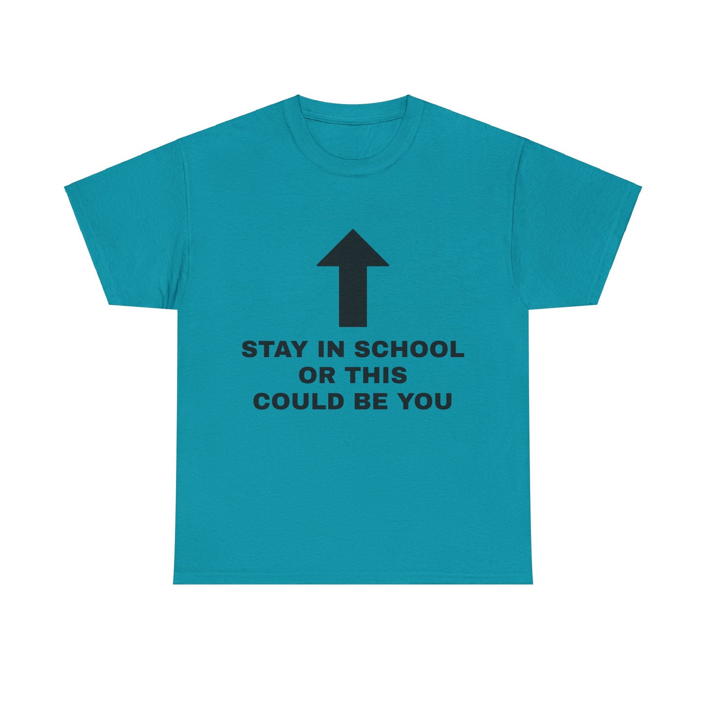 Stay In School Or This Could Be You Graphic Unisex Heavy Cotton Tee