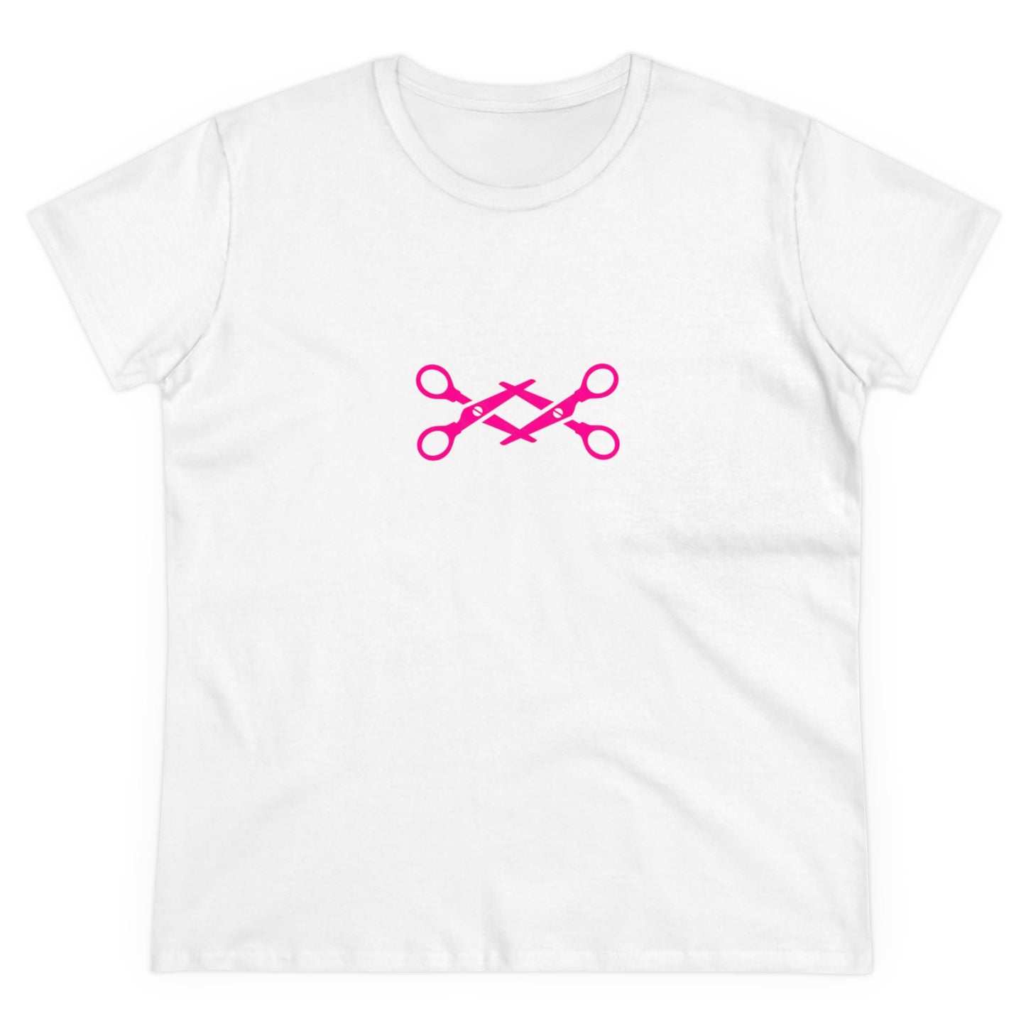 Scissors - Lesbian LGBTQ+ Pride Month Collection Semi-Tight Graphic Cotton T-Shirt