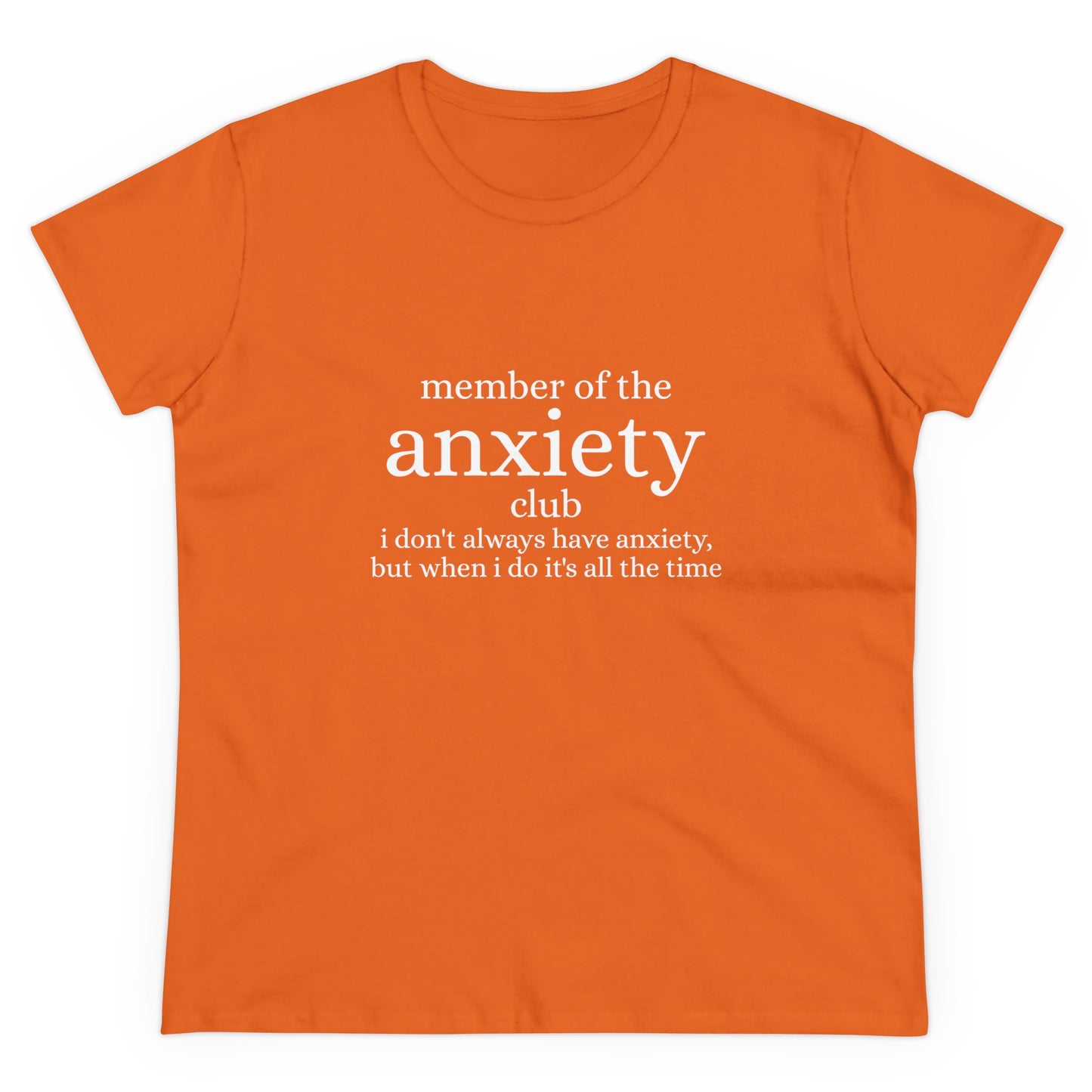 Member Of The Anxiety Club - Graphic Cotton Tee