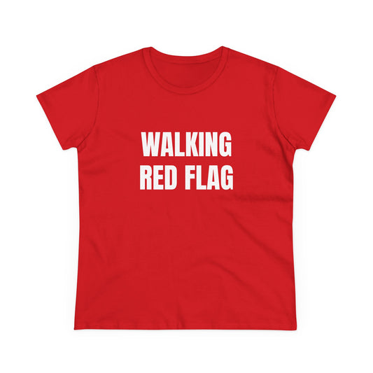 Walking Red Flag - Graphic Cotton Tee