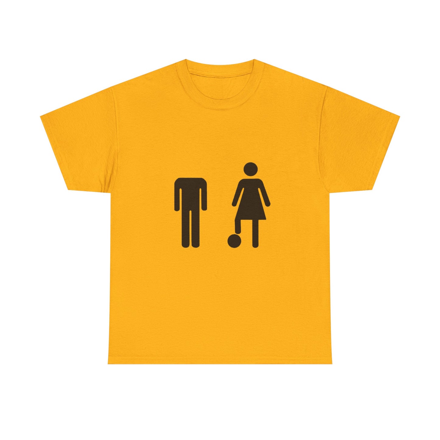 His Head, My Football - Graphic Unisex Heavy Cotton Tee