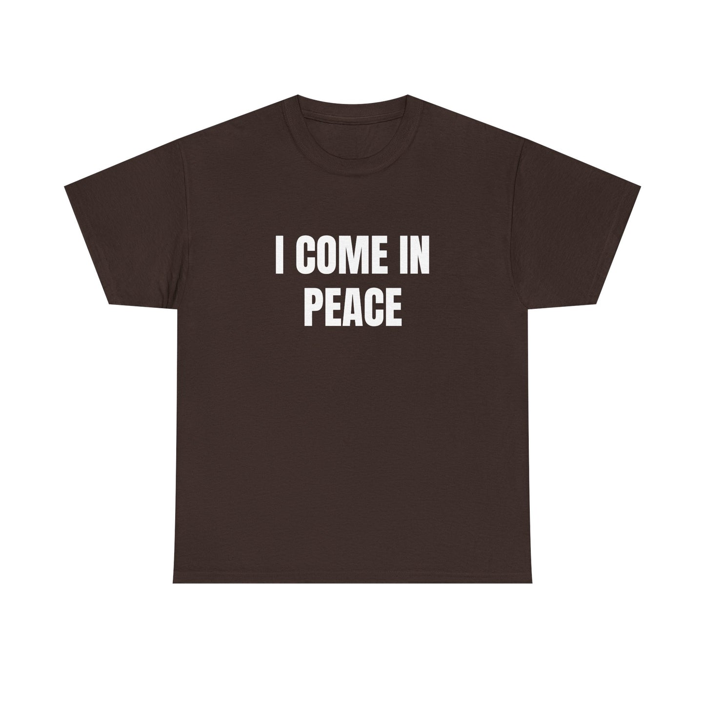 I Come In Peace - 1/2 HIS Graphic Unisex Heavy Cotton Tee
