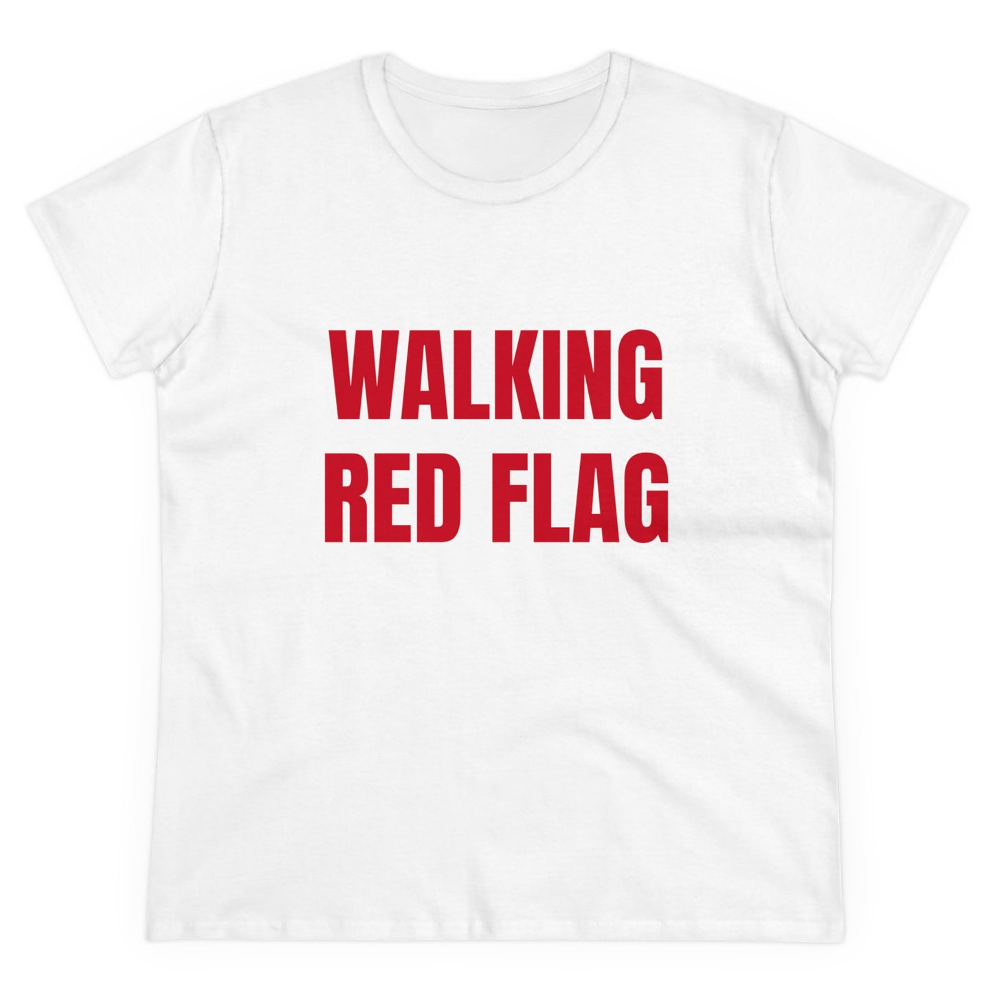 Walking Red Flag - Graphic Cotton Tee