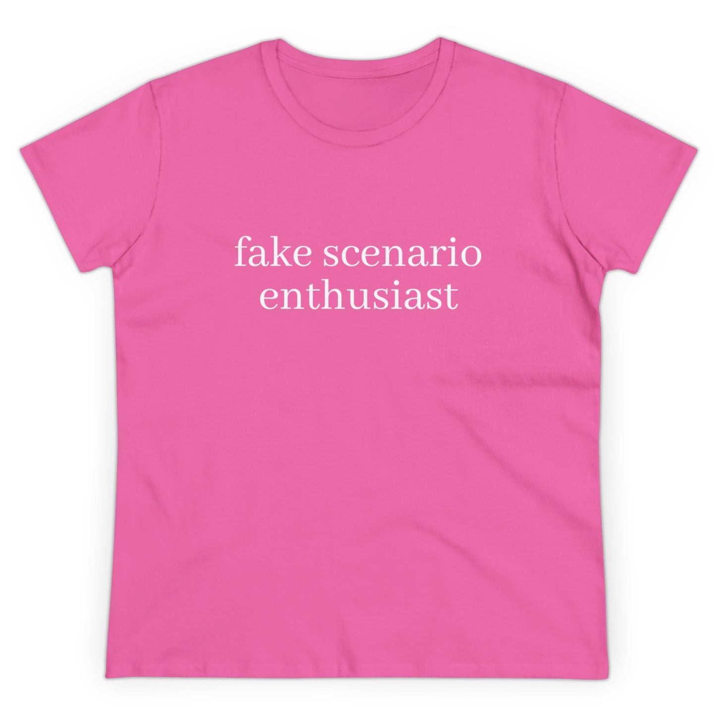 Fake Scenario Enthusiast - Graphic Cotton T-Shirt