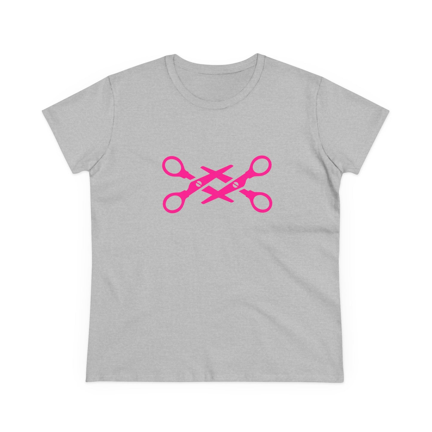 Scissors - Lesbian LGBTQ+ Pride Month Collection Semi-Tight Graphic Cotton T-Shirt