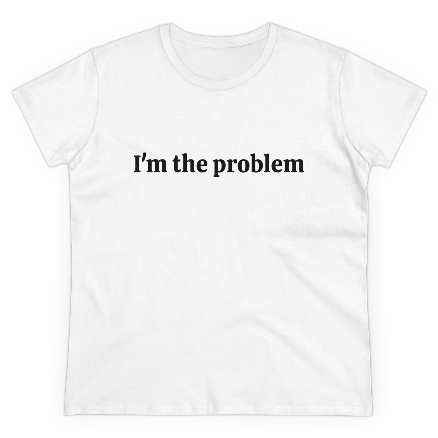 I'm The Problem - Graphic Black Unisex Cotton Tee