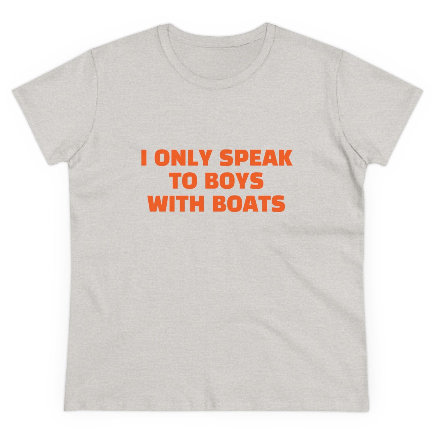 I Only Speak To Boys With Boats Graphic Cotton Tee