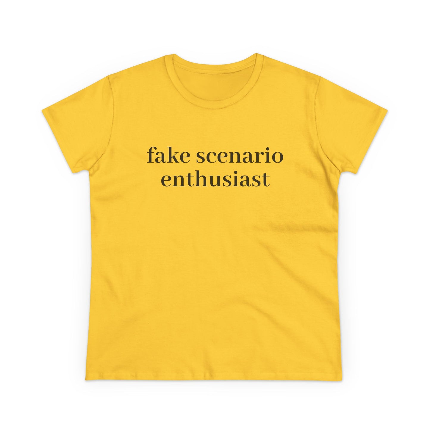 Fake Scenario Enthusiast - Graphic Cotton T-Shirt