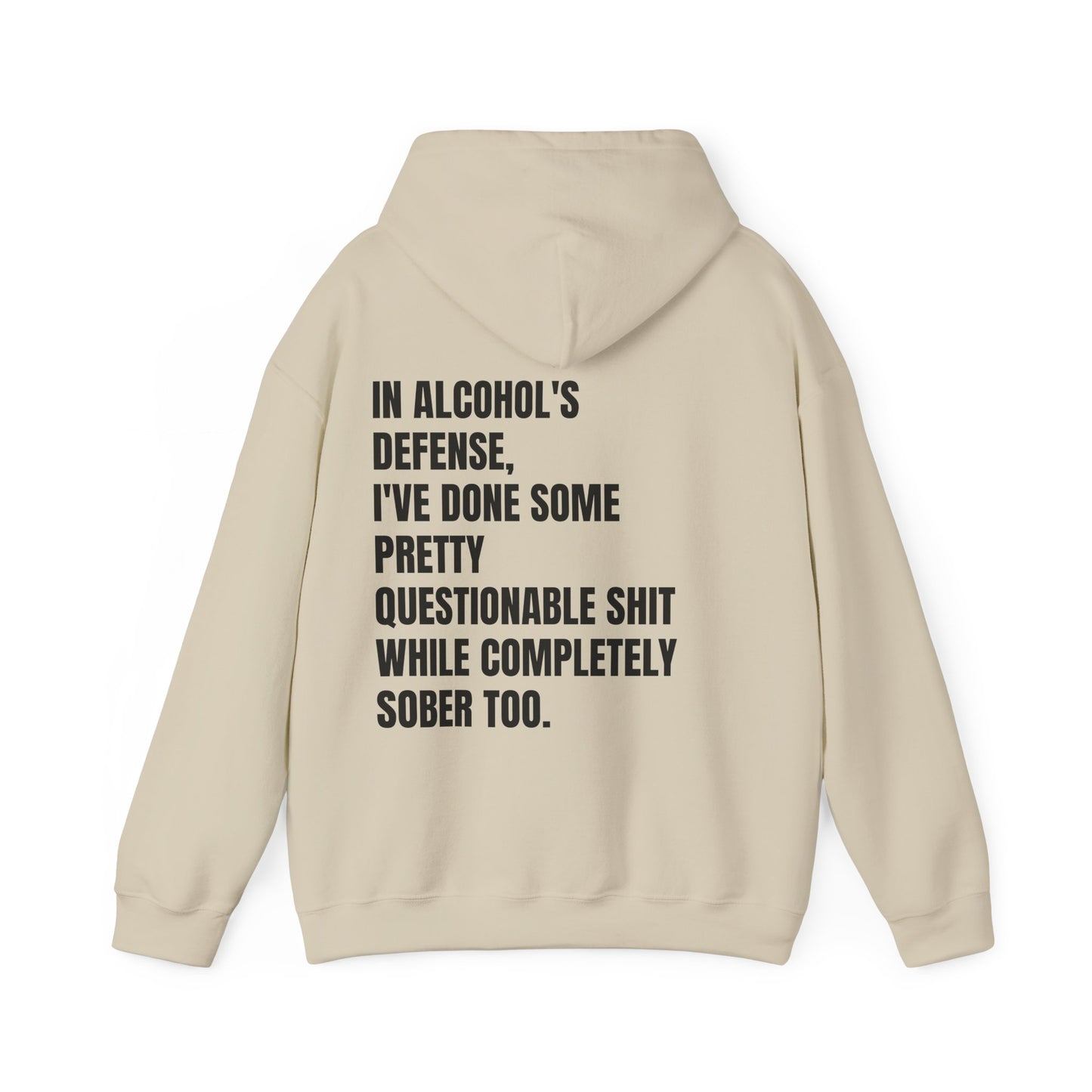In Alcohol's Defense - Unisex Heavy Blend™ Hooded Sweatshirt