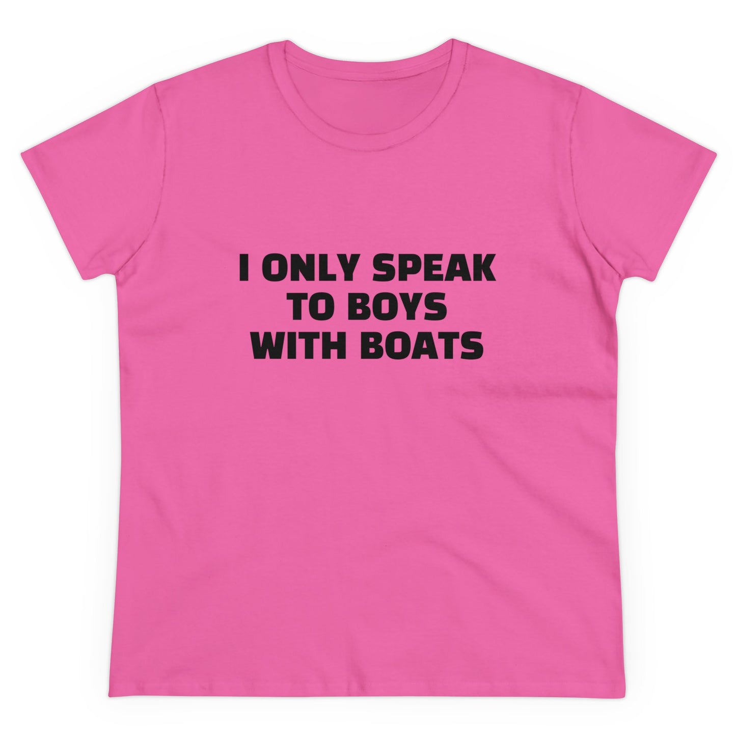 I Only Speak To Boys With Boats Graphic Cotton Tee