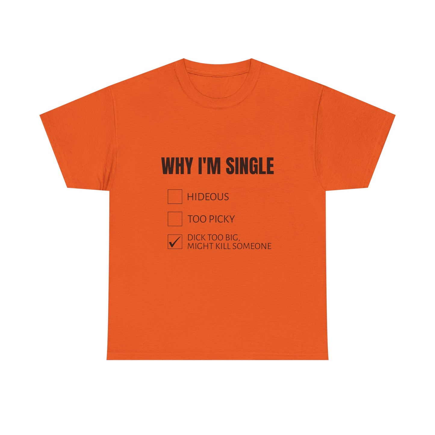 Why I'm Single - Graphic Unisex Heavy Cotton Tee