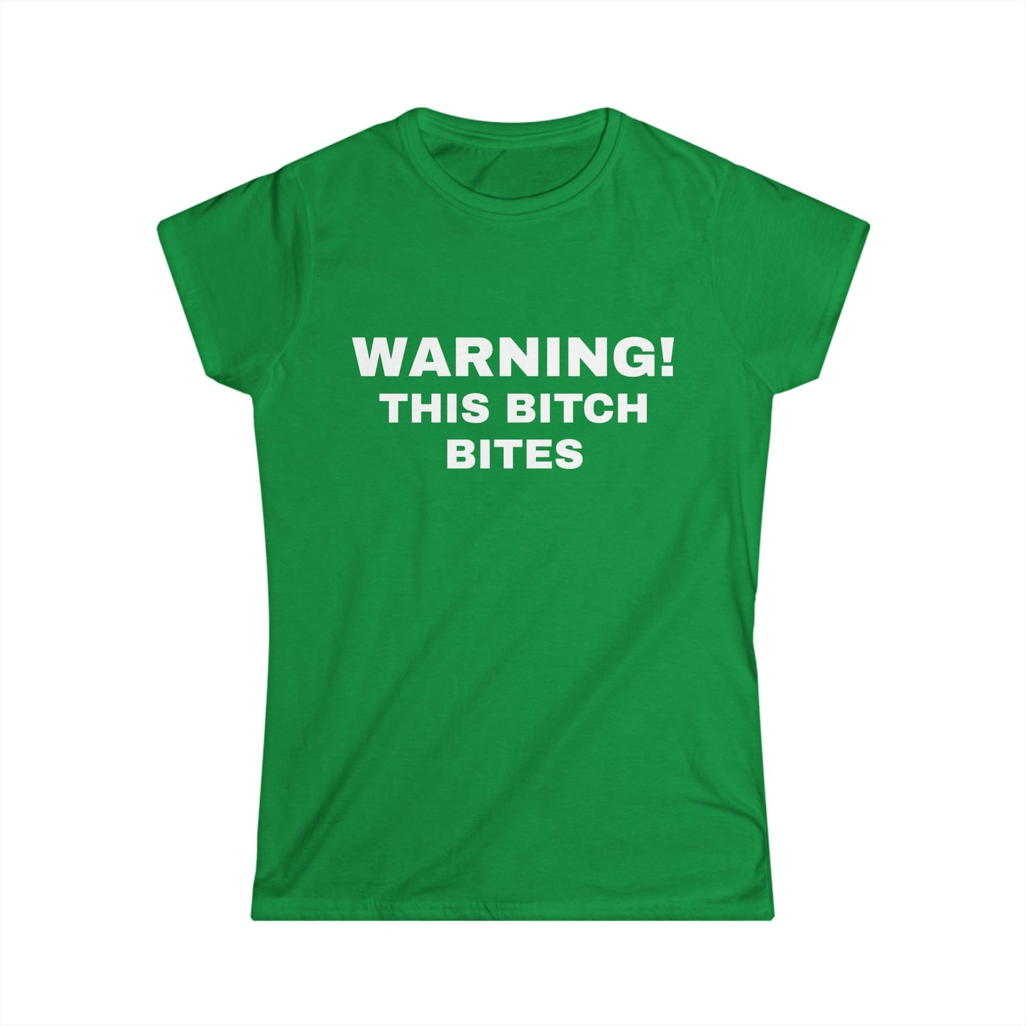 Warning! This Bitch Bites - Graphic Soft Style Tee