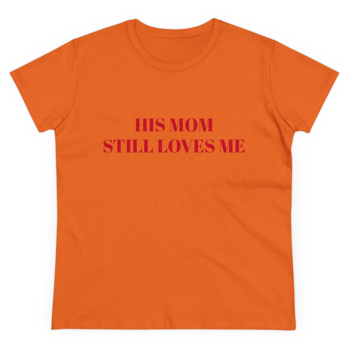 HIS MOM STILL LOVES ME - Graphic Semi-Tight Silhouette Cotton Shirt