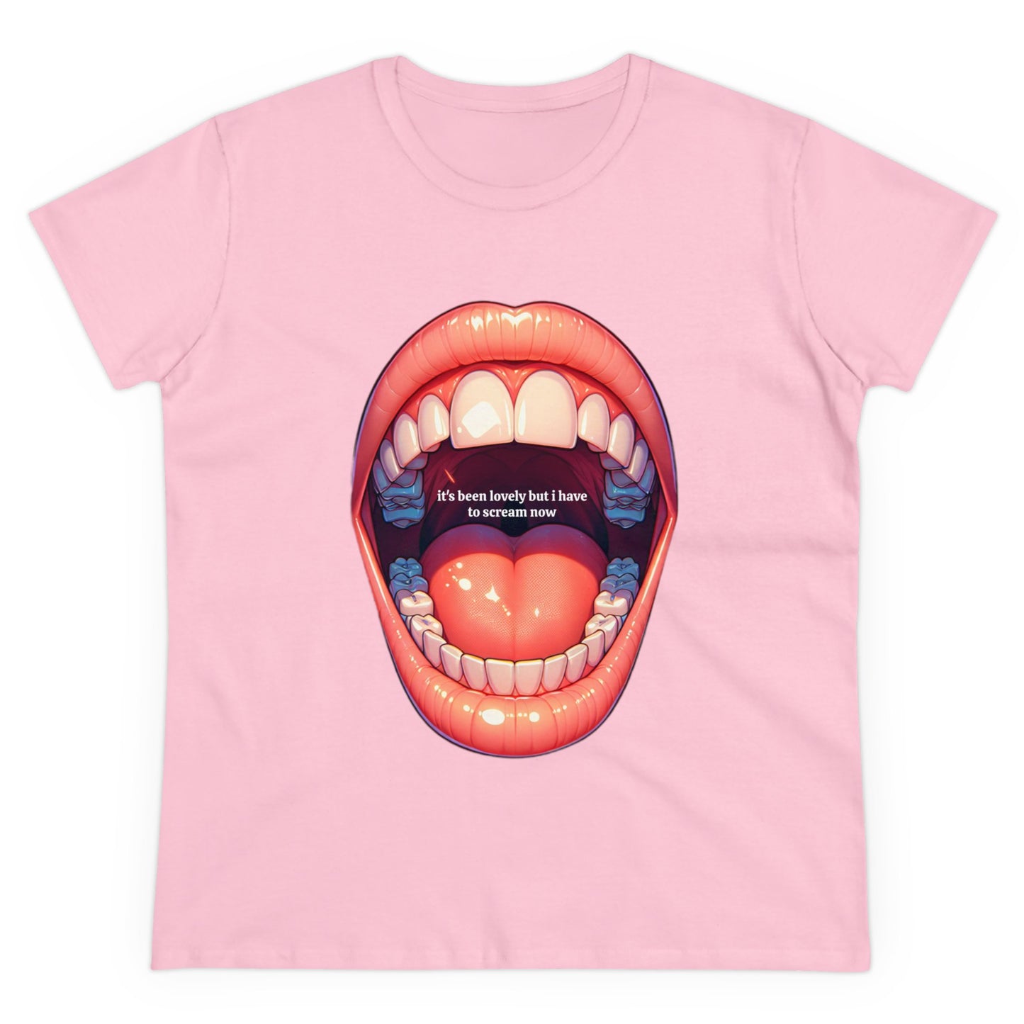 It's Been Lovely But I Have To Scream Now - Graphic Cotton T-Shirt