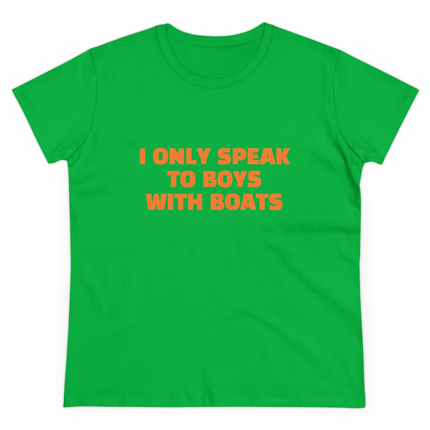 I Only Speak To Boys With Boats Graphic Cotton Tee