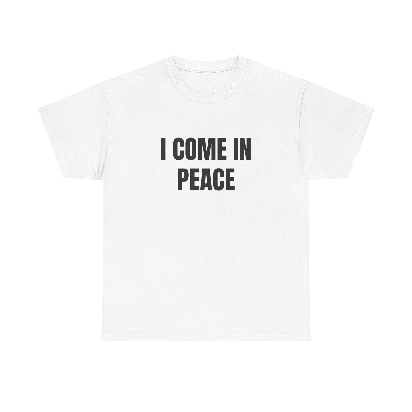 I Come In Peace - 1/2 HIS Graphic Unisex Heavy Cotton Tee