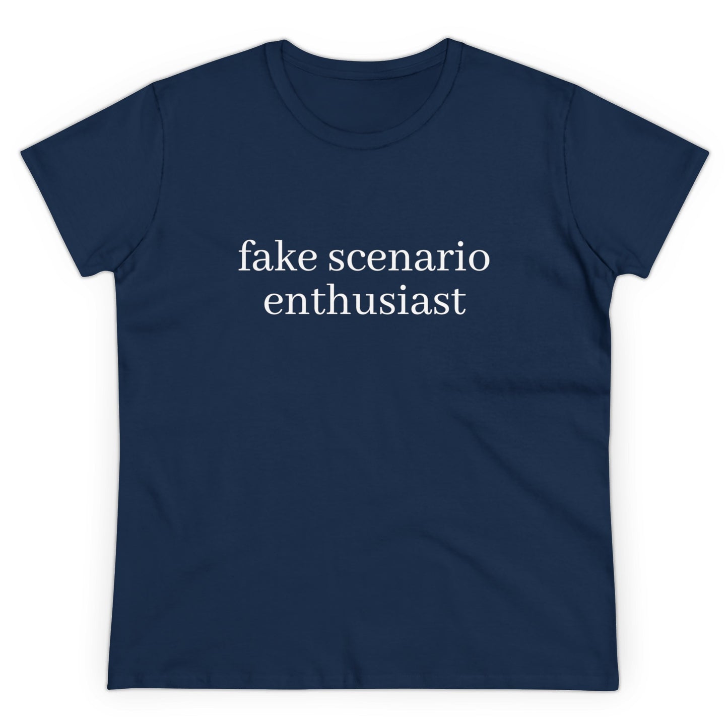 Fake Scenario Enthusiast - Graphic Cotton T-Shirt