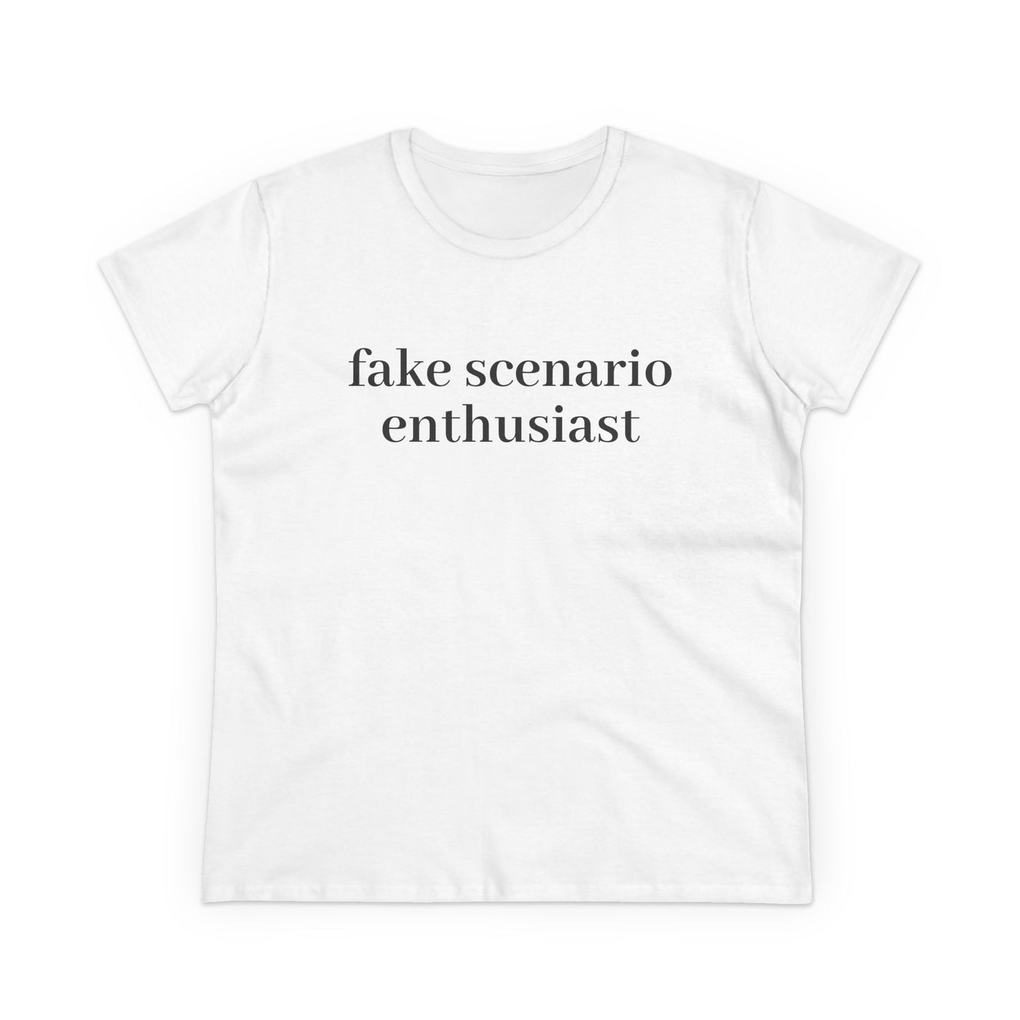 Fake Scenario Enthusiast - Graphic Cotton T-Shirt