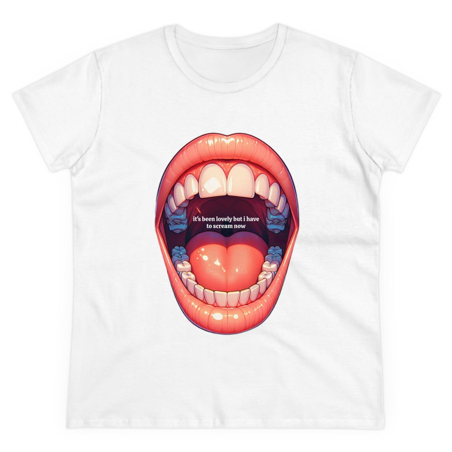 It's Been Lovely But I Have To Scream Now - Graphic Cotton T-Shirt