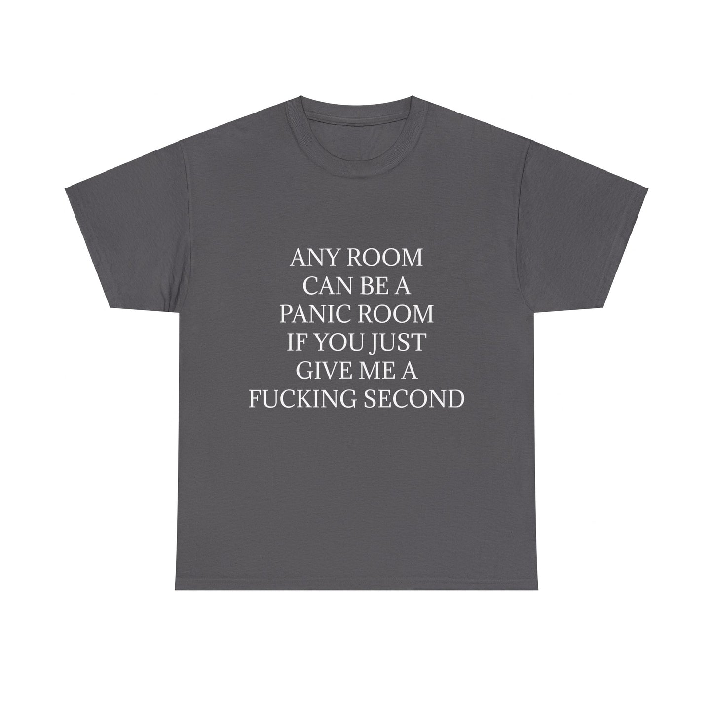 Panic Room - Graphic Adult Humour Unisex Cotton T-Shirt