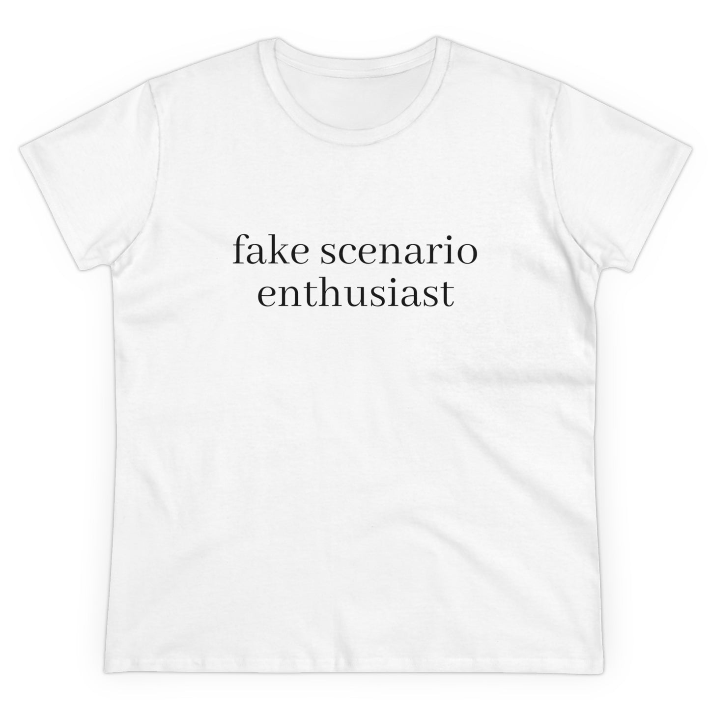 Fake Scenario Enthusiast - Graphic Cotton T-Shirt