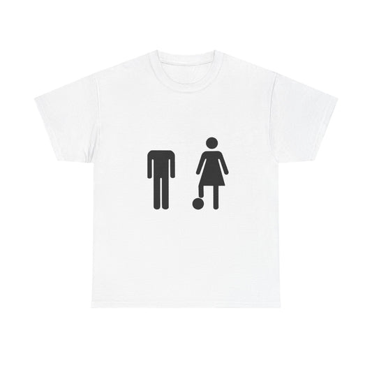 His Head, My Football - Graphic Unisex Heavy Cotton Tee