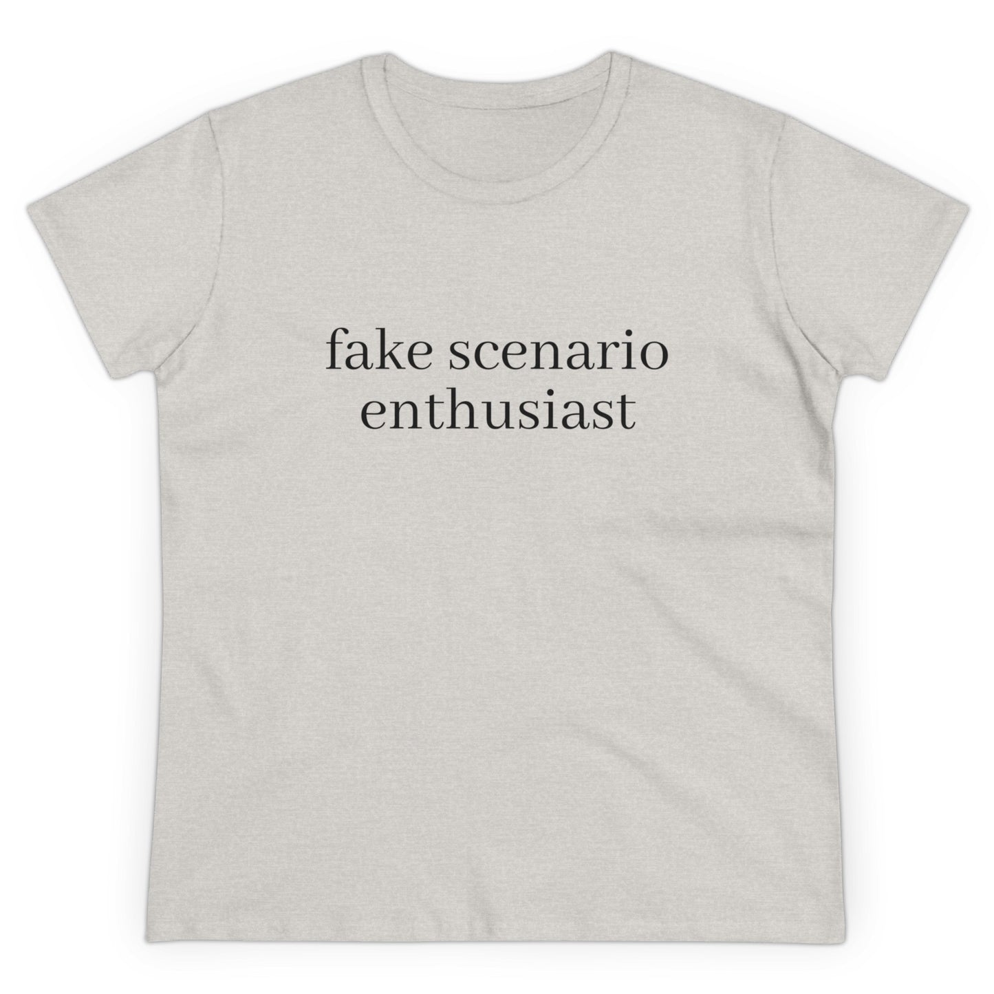 Fake Scenario Enthusiast - Graphic Cotton T-Shirt