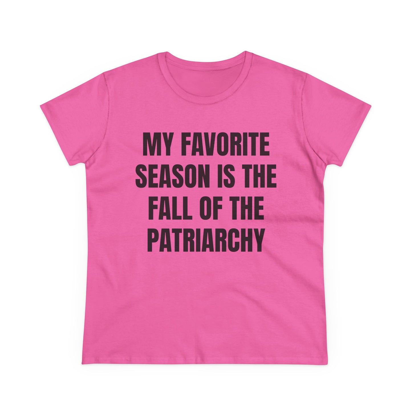 My Favourite Season Is The Fall Of The Patriarchy - Graphic Cotton Tee