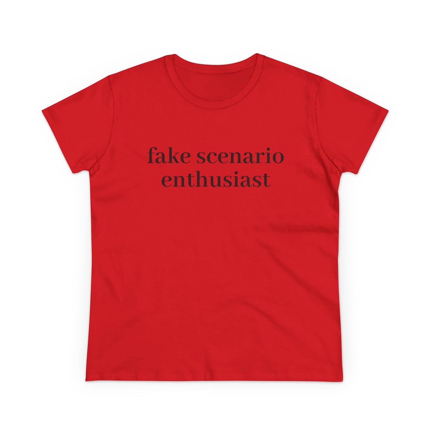 Fake Scenario Enthusiast - Graphic Cotton T-Shirt