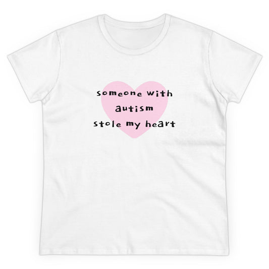 Someone With Autism Stole My Heart Graphic Cotton Tee