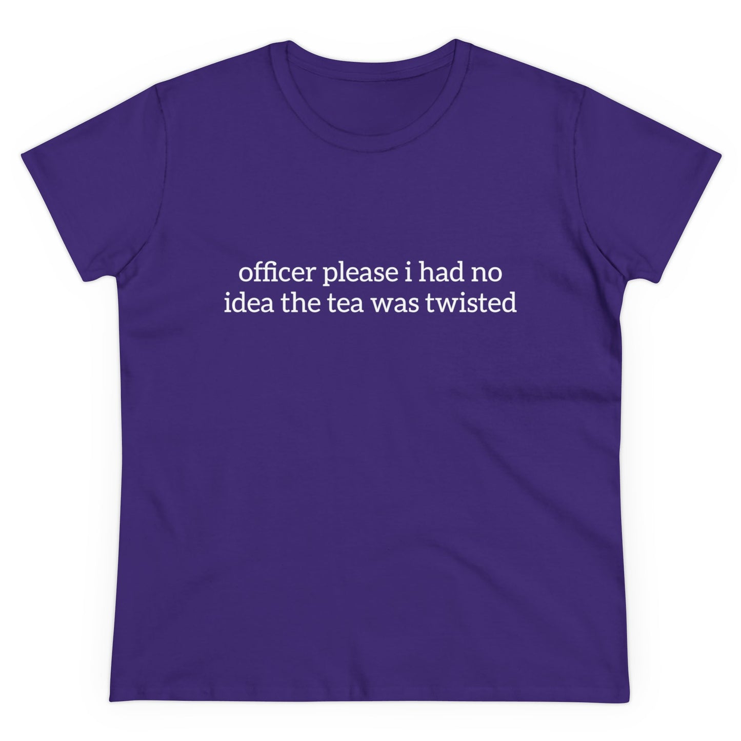 Officer Please I Had No Idea The Tea Was Twisted - Graphic Cotton Tee