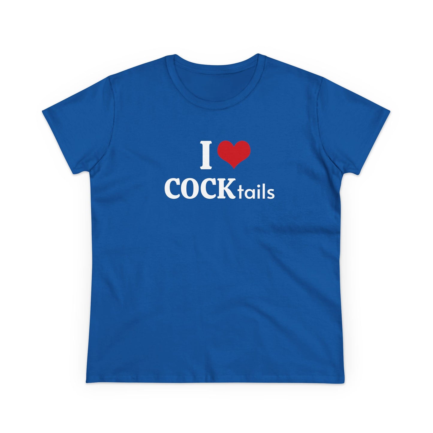 I Love COCKtails - Graphic Adult Humour Cotton Tee