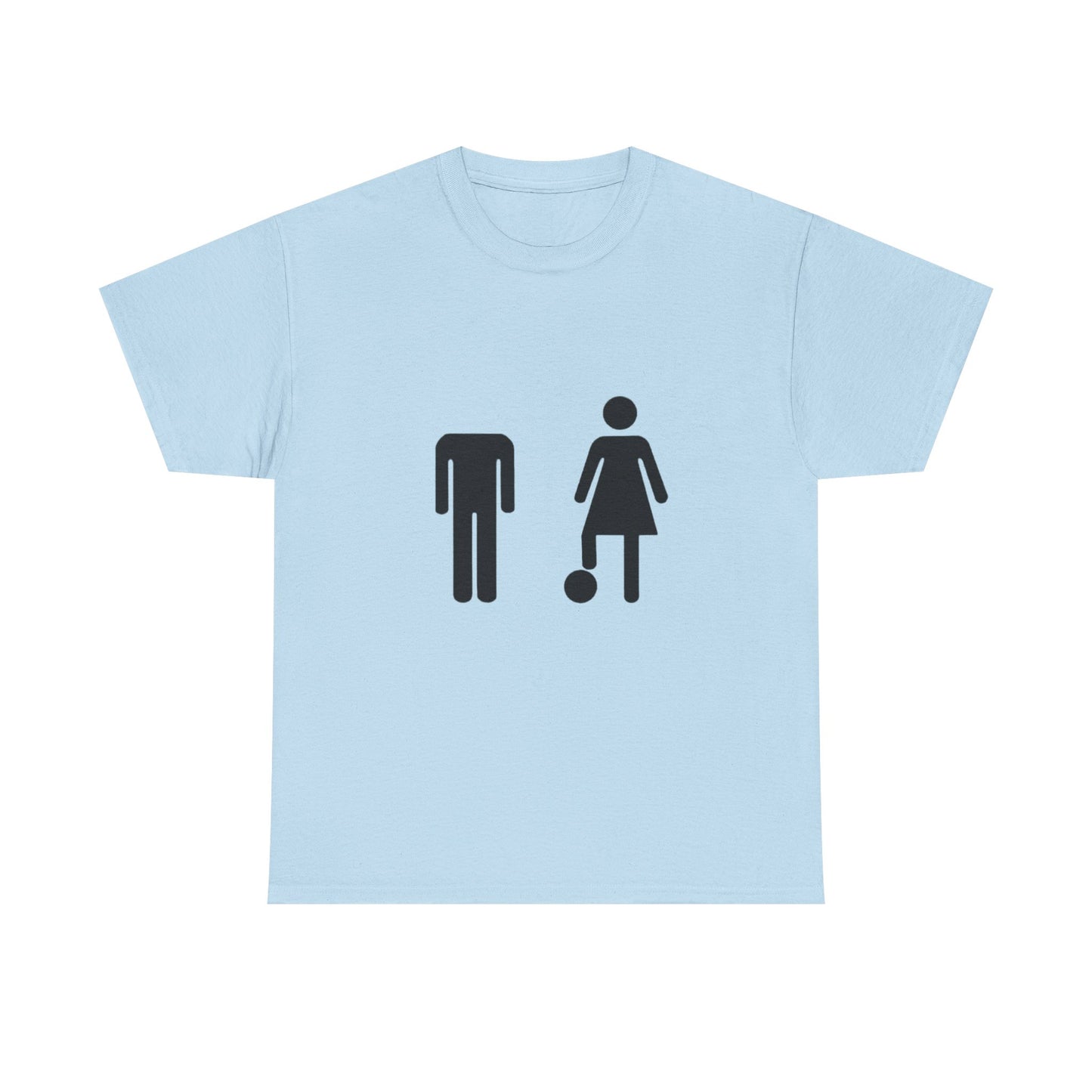 His Head, My Football - Graphic Unisex Heavy Cotton Tee