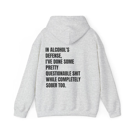 In Alcohol's Defense - Unisex Heavy Blend™ Hooded Sweatshirt