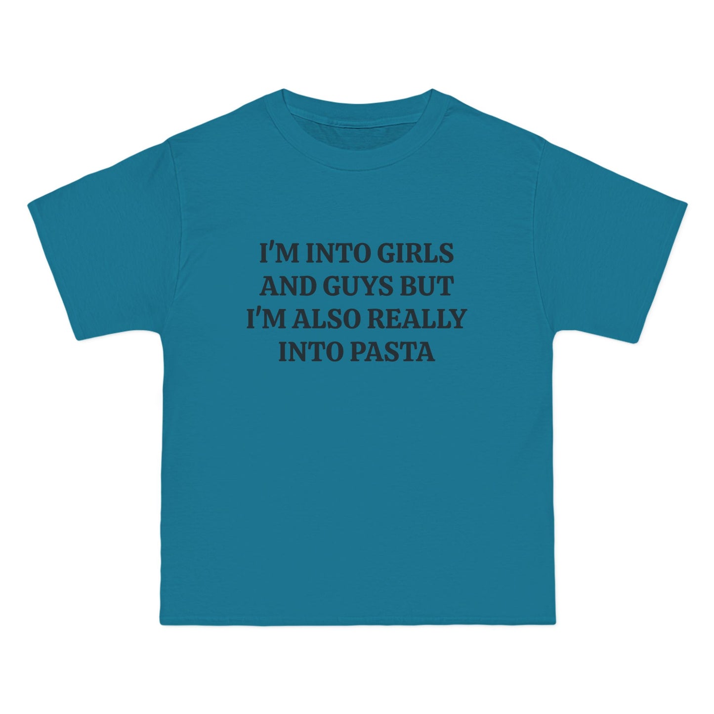 I'm Into Girls And Guys But I'm Also Really Into Pasta - Graphic Beefy-T®  Short-Sleeve T-Shirt