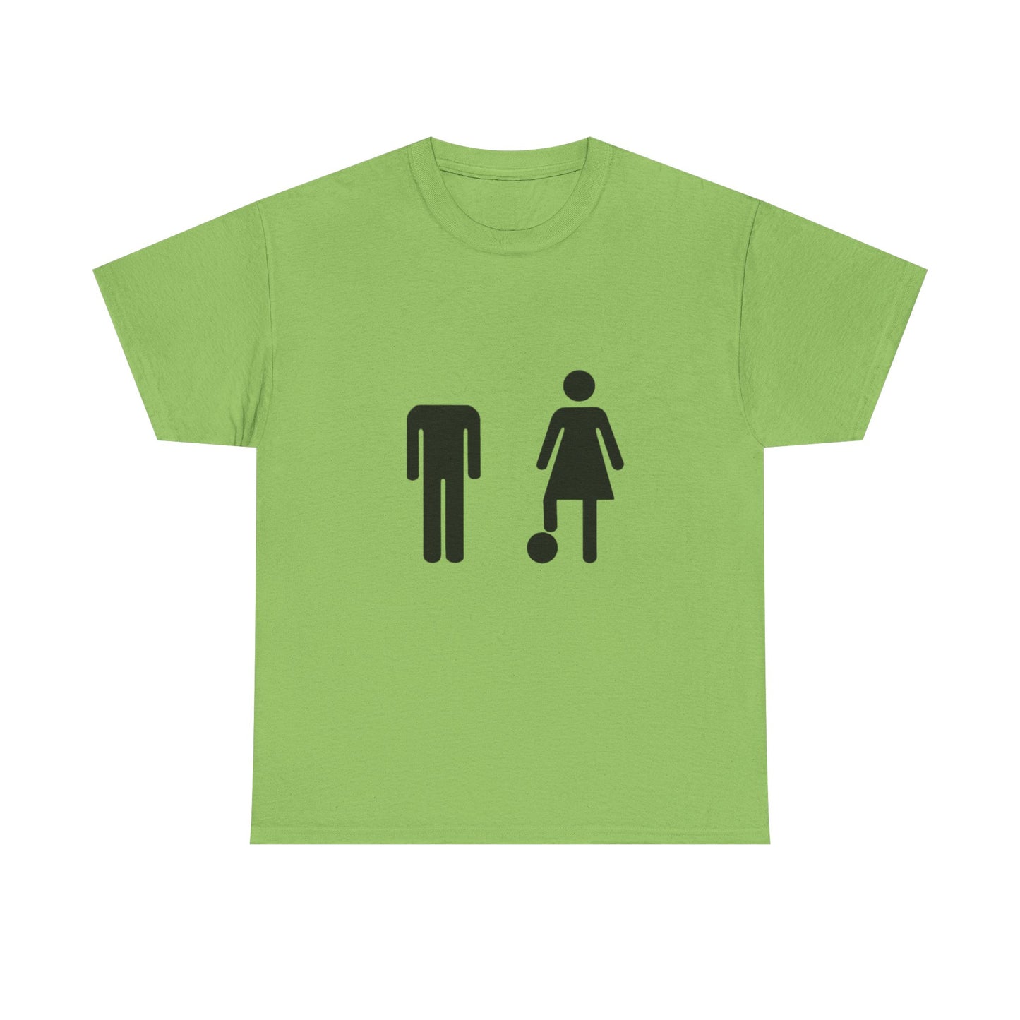 His Head, My Football - Graphic Unisex Heavy Cotton Tee