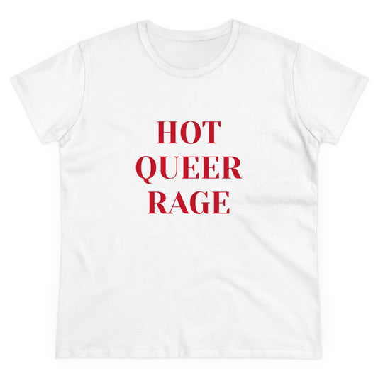 HOT QUEER RAGE Graphic Cotton Tee